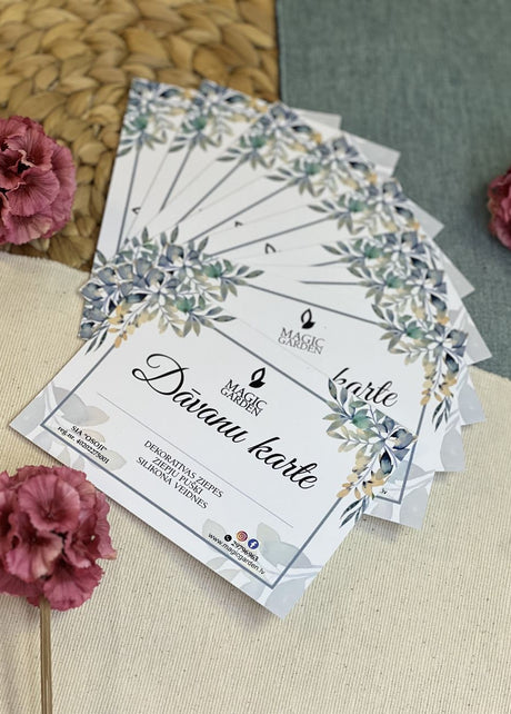 Dāvanu kartes - Magic Garden