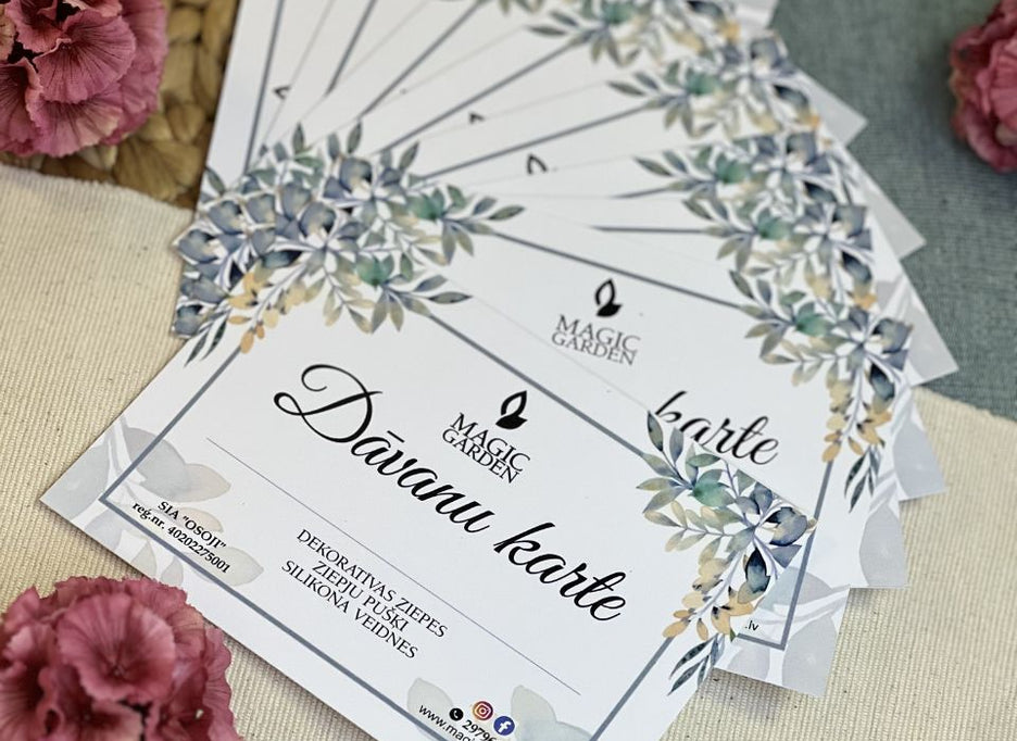 Dāvanu kartes - Magic Garden