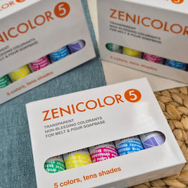 Krāsvielas ziepju bāzei - caurspīdīgas, nemigrējošas - ZENICOLOR 5 - Magic Garden