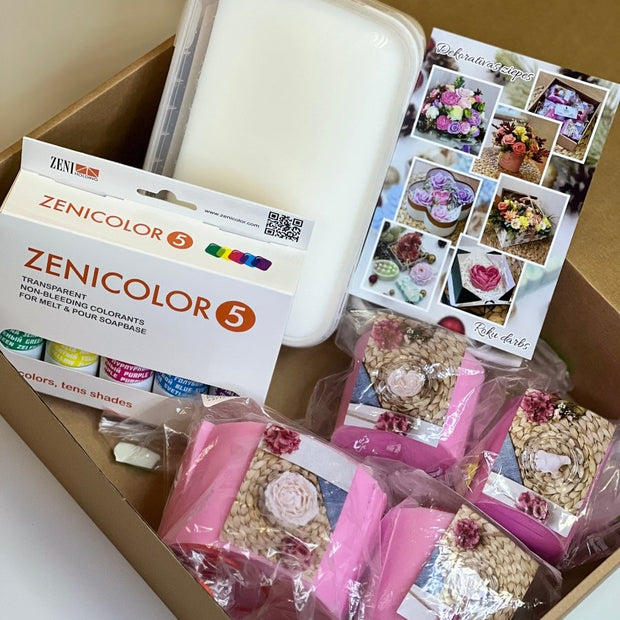 Profesionāls iesācēju veidošanas komplekts ar ziedu silikona formām - Magic Garden