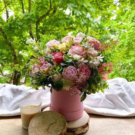 Ziepju pušķis "Rozā Debesis" - MagicGarden Store