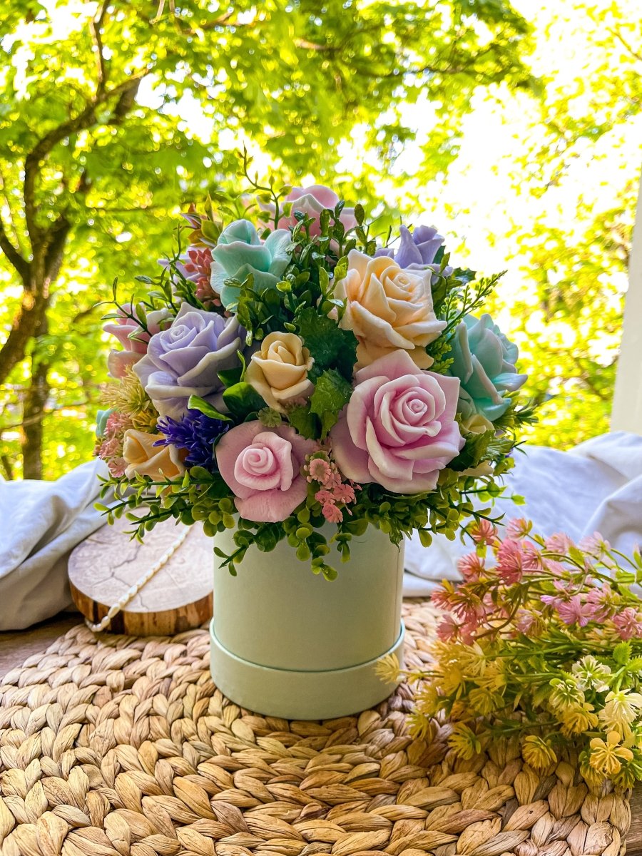 Ziepju pušķis "Rozes maigums" - MagicGarden Store