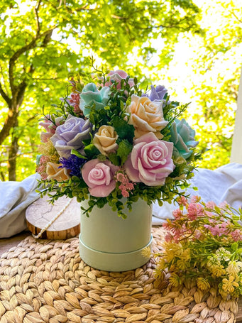 Ziepju pušķis "Rozes maigums" - MagicGarden Store